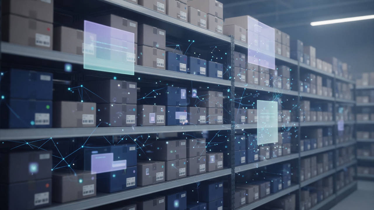 Visualización de inteligencia artificial sobre inventario en bodega